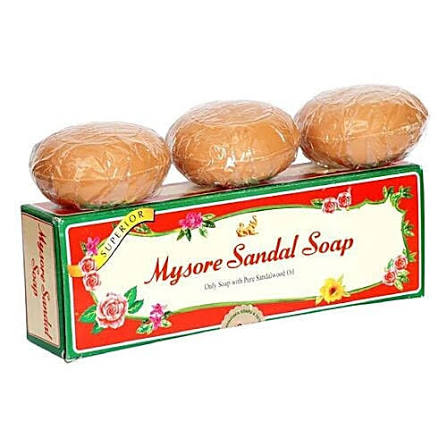Mysore Sandal Bathing Soap, 450 g (3 x 150 g each)