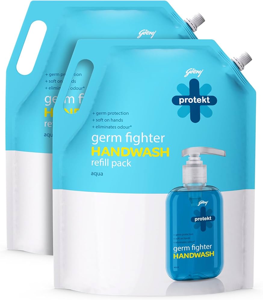 Godrej Protekt Masterblaster Handwash - Naturally Derived, Fights Germs, 1.5 L