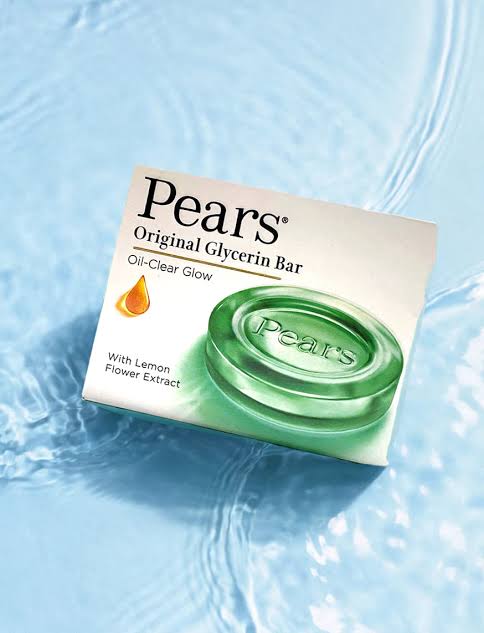Pears Oil-Clear Glow Original Glycerin Soap Bar With Lemon Flower Extract, 75 g