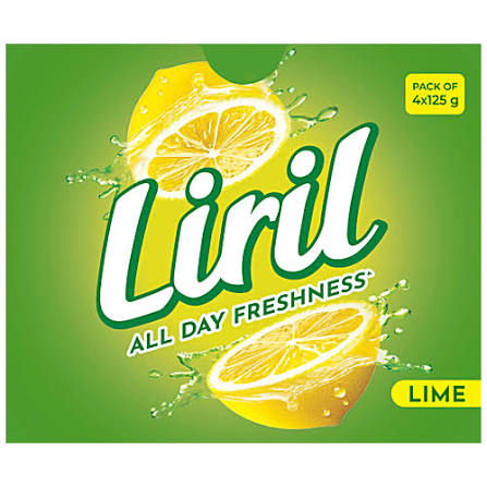 Liril Lemon & Tea Tree Oil Soap, 125 g (Pack of 4)