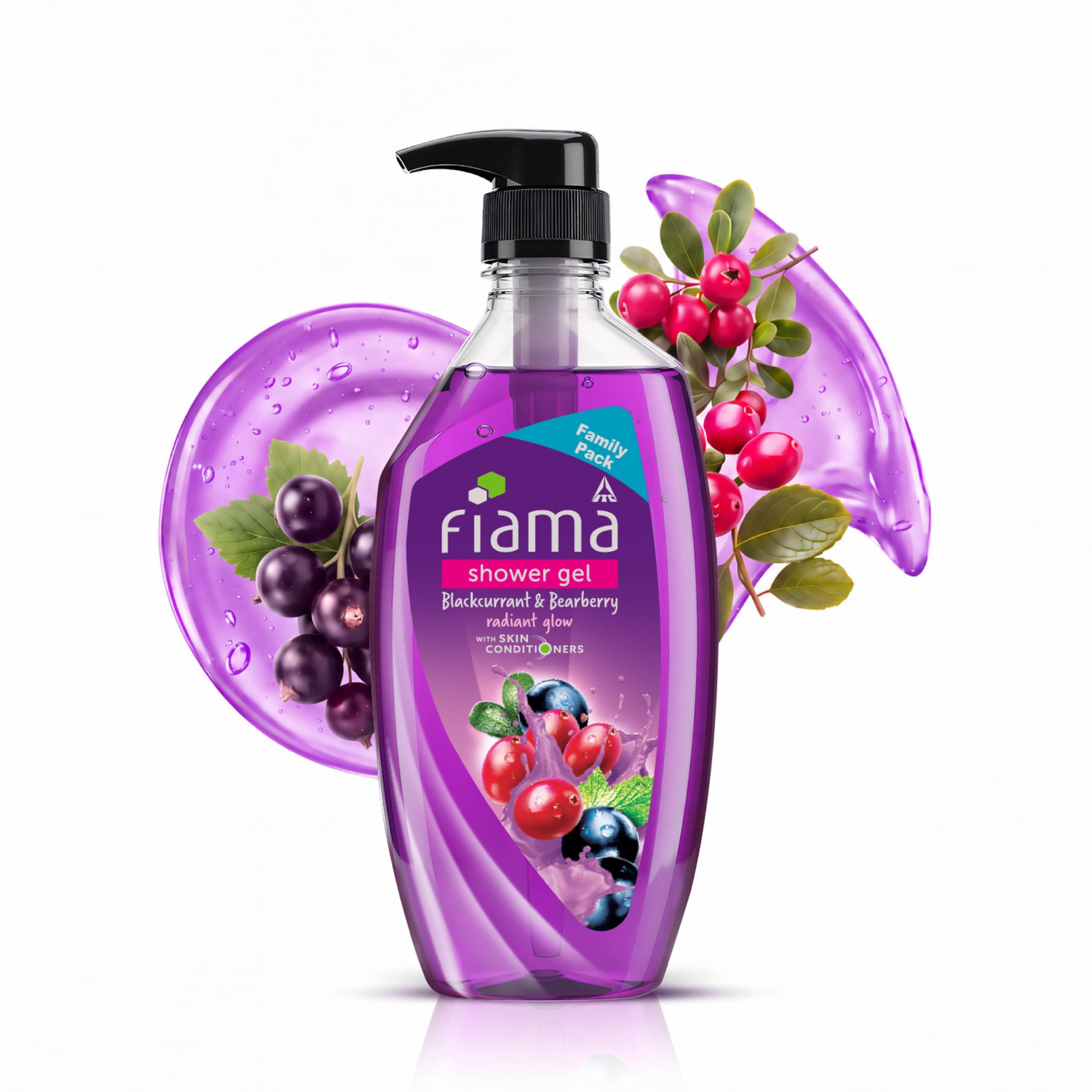 Fiama Shower Gel With Skin Conditioners - Blackcurrant & Bearberry