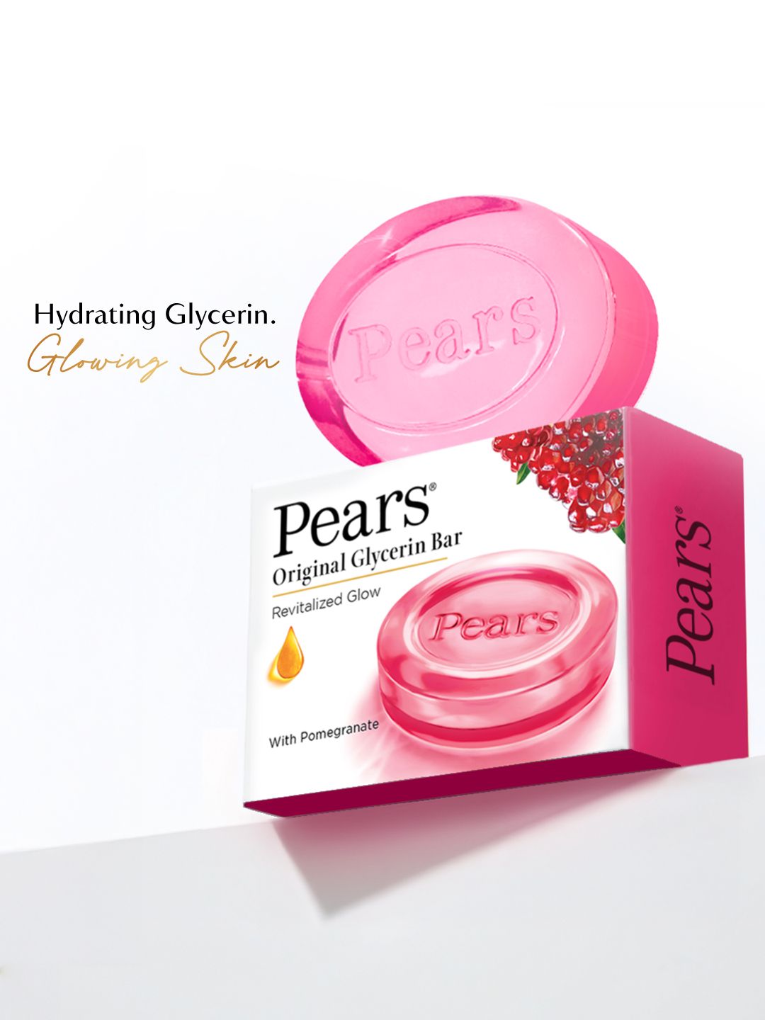 Pears Naturale Pomegranate Brightening Soap, 125 g (Pack of 4)