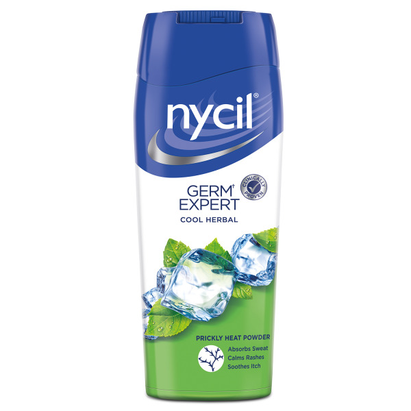 Nycil Germ Expert Prickly Heat Powder - Cool Herbal