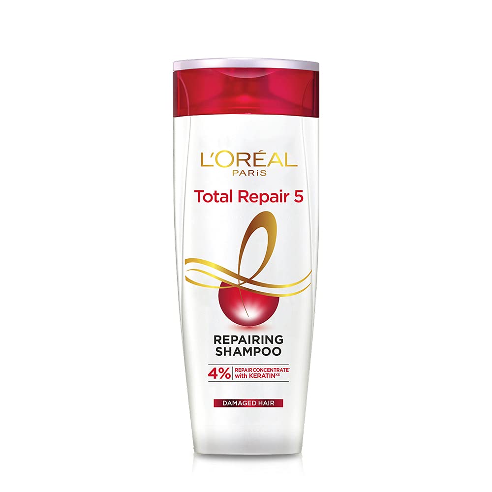 L'Oreal Paris Total Repair 5 Repairing Shampoo - With Keratin, 1 L