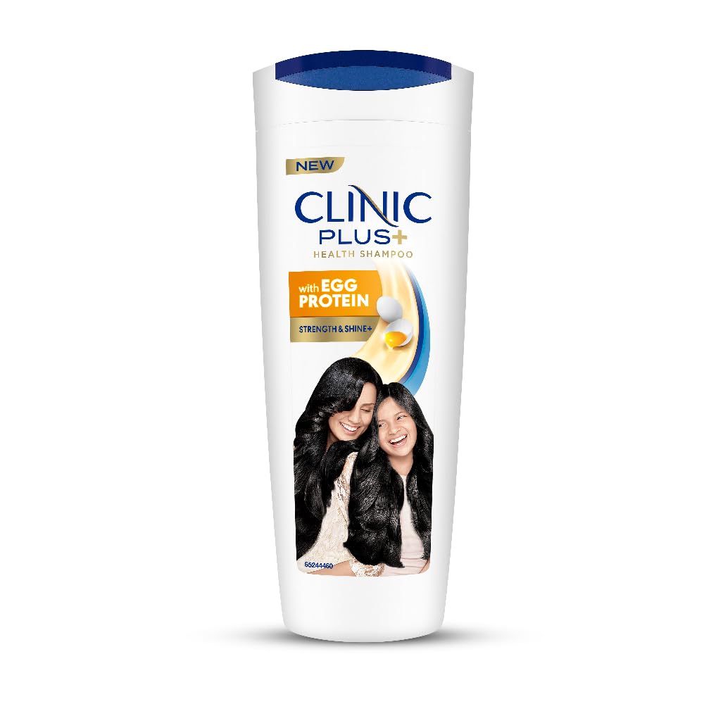 Clinic Plus Strength & Shine, with Egg Protein, Shampoo 650 ml, for Smooth & Healthy Hair, 650 ml