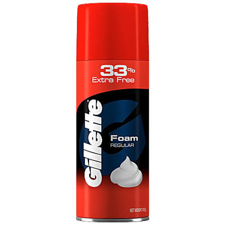 Gillette Foam Shave - Lathers Quickly & Hydrates, Regular
