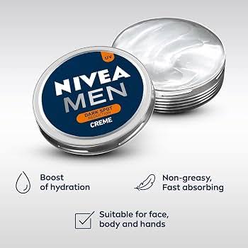 Nivea Nivea Men Dark Spot Reduction Creme - With UV Protection, Lightweight, Non-Greasy Moisturiser for Face, 7