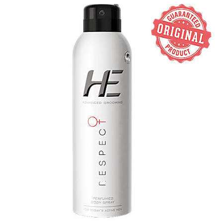 He Perfumed Body Spray Advanced Grooming - Respect, For Long Lasting Freshness