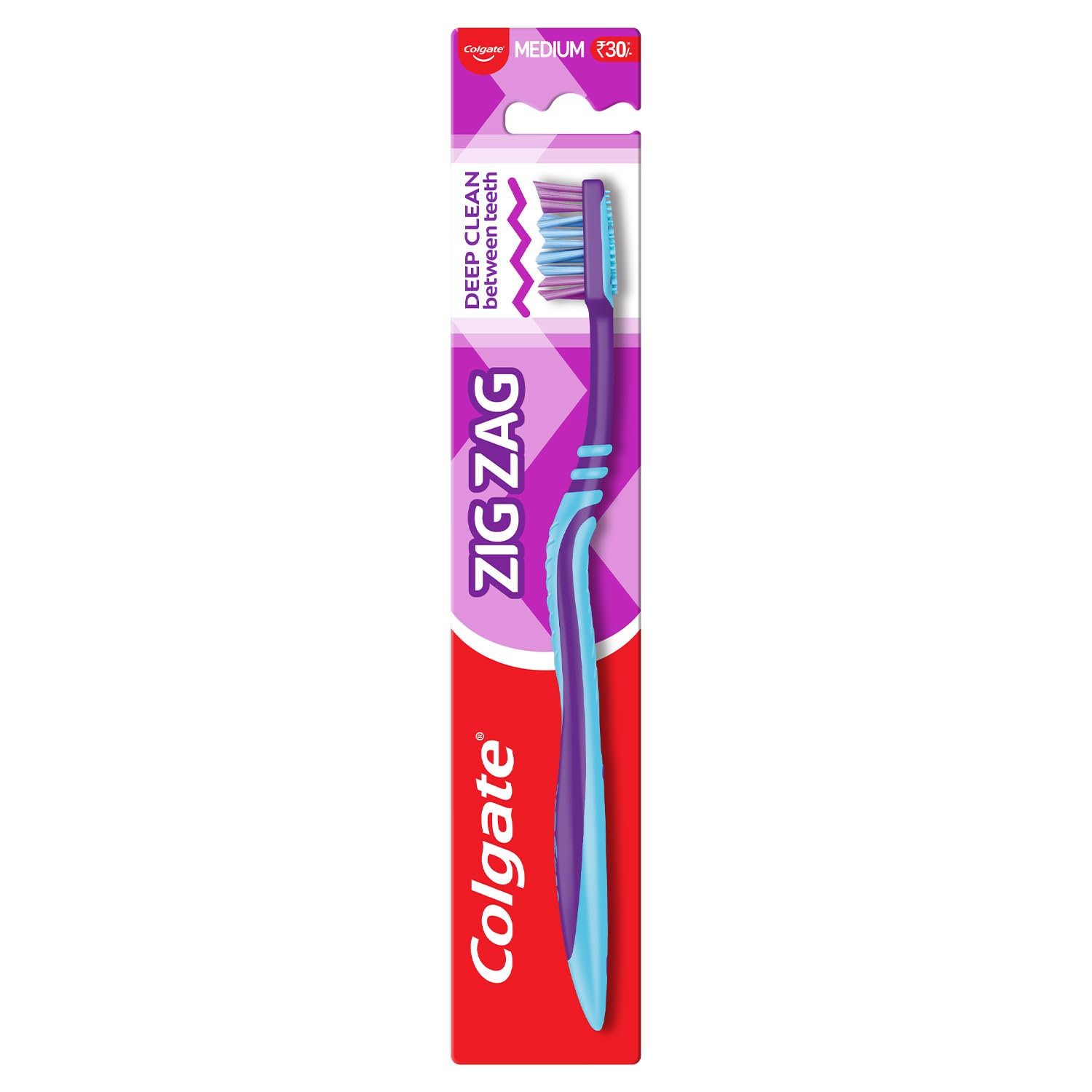 Colgate ZigZag Medium Bristle Toothbrush