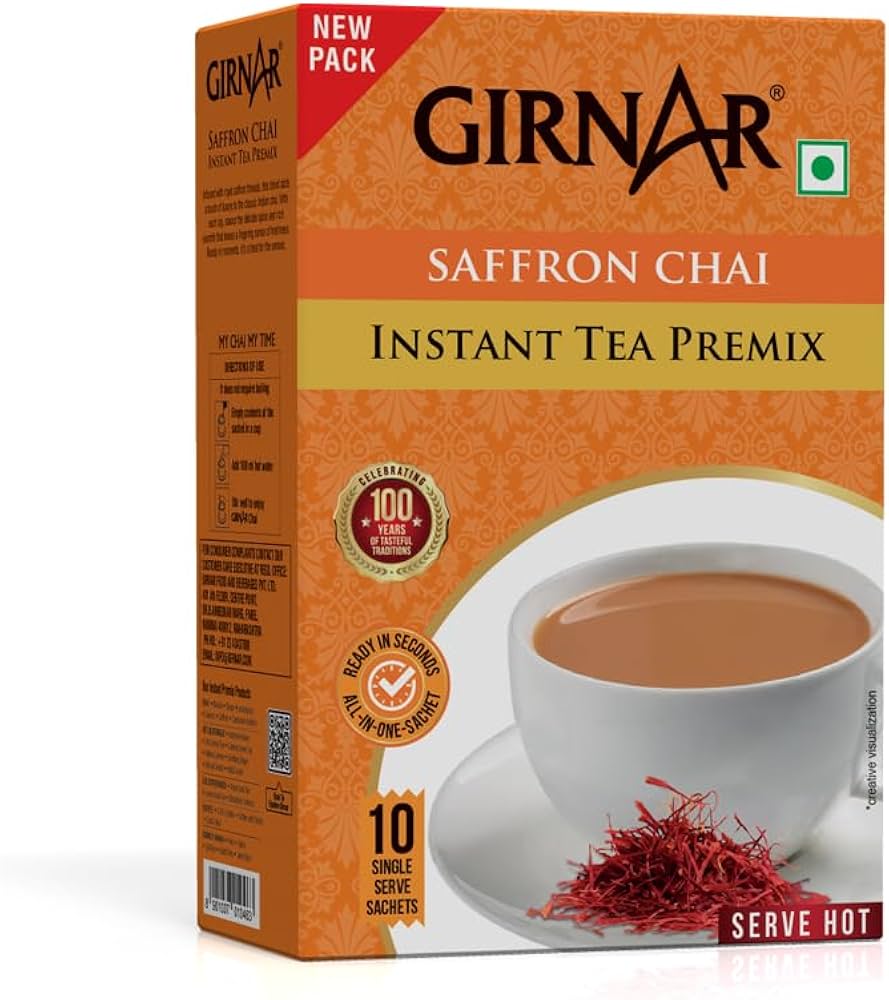 Girnar Saffron Chai Instant Tea Premix