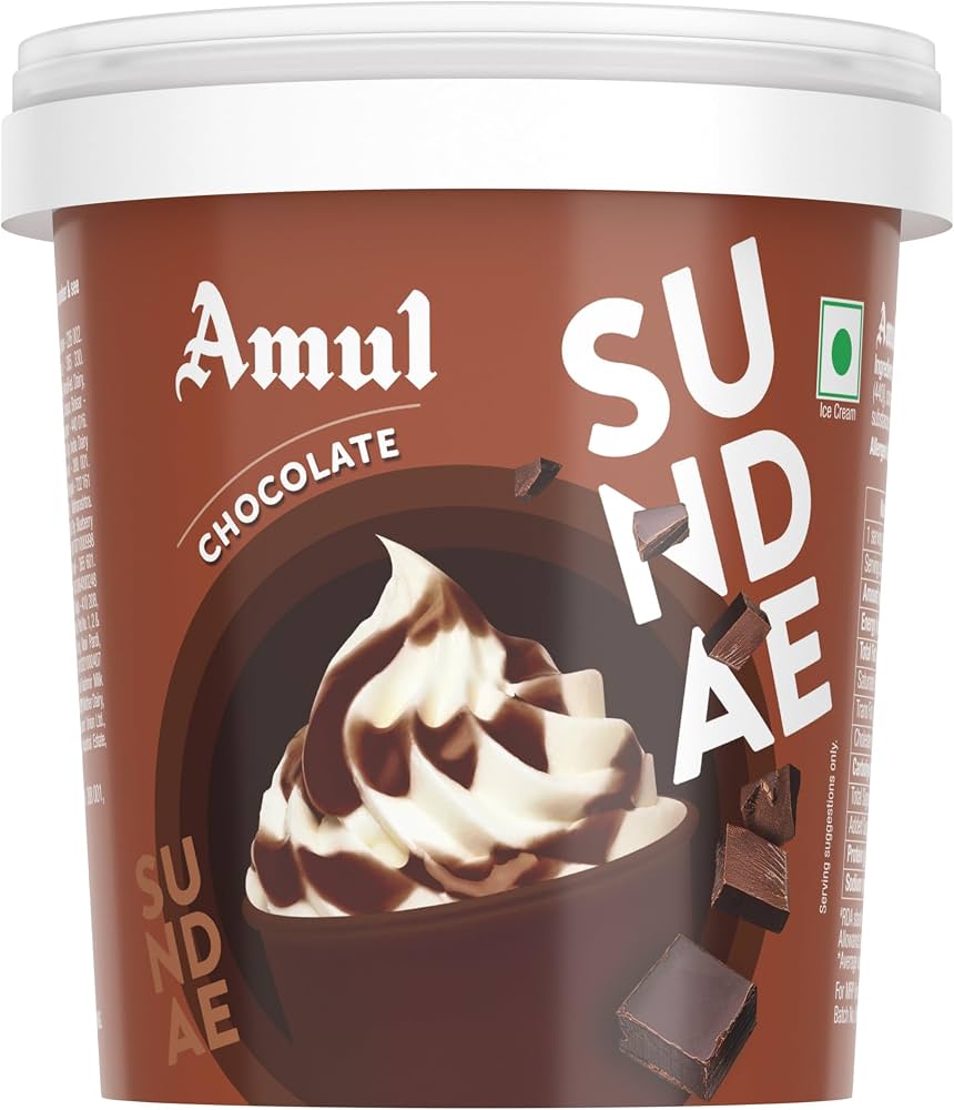 Amul Sundae Chocolate Ice Cream, 125 ml