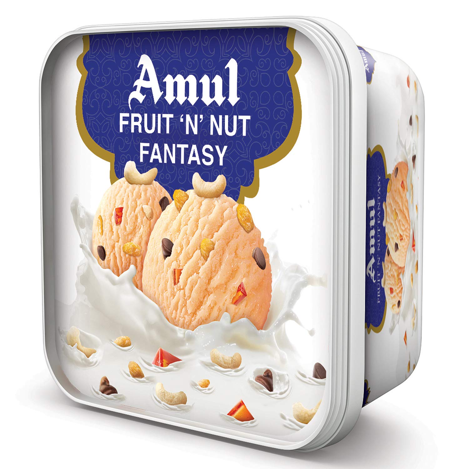 Amul Fruit N Nut Fantasy Ice Cream, 1 L Tub