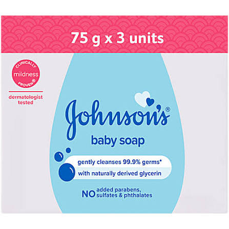 Johnson's baby Baby Soap, 225 g (3x75g)