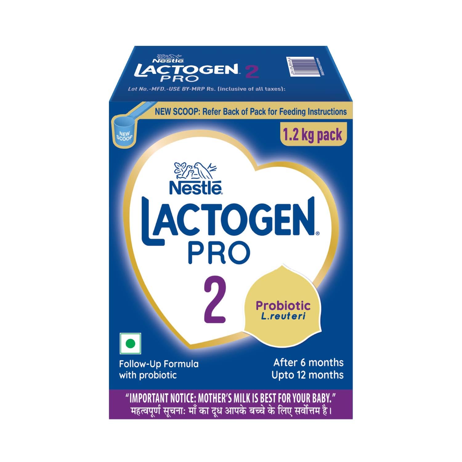 Nestle Lactogen Pro 2 Follow-Up Formula Powder With Probiotic For Babies Aged 6-12 Months, 1.2 kg