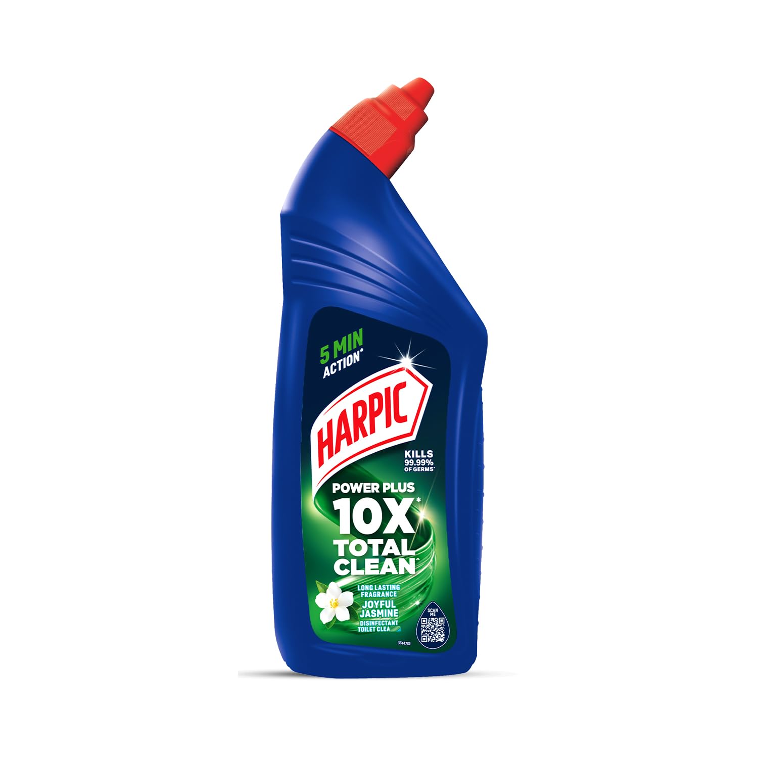 Harpic Power Plus 10x Max Clean Disinfectant Toilet Cleaner - Joyful Jasmine, 1 L