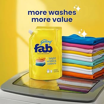 Godrej Fab Liquid Detergent For Machine & Bucket Wash, 800 g