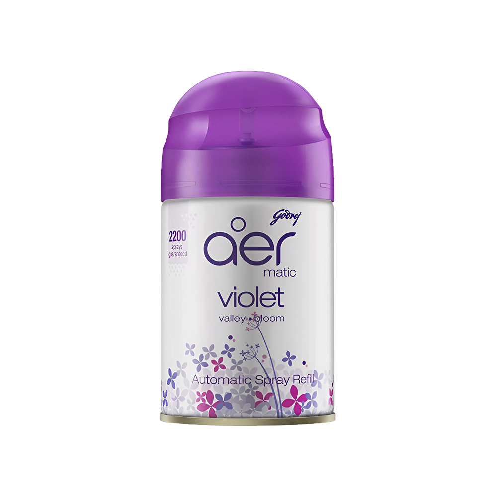 Godrej Aer Matic Violet Valley Bloom Air Freshener Refill, 210 ml