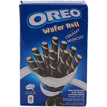 Oreo Wafer Roll With Vanilla Flavoured Cream, 54 g