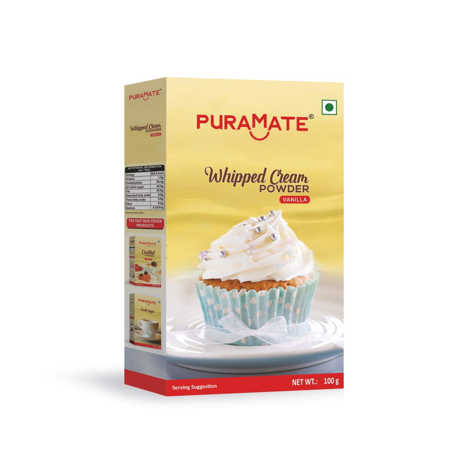 Puramate Whipped Cream Powder - Vanilla